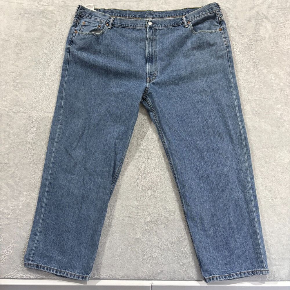 Levis 550 Jeans Mens‎ 50x30.5* Blue Denim Pants Relaxed Fit Pockets
